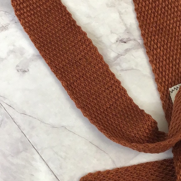 Square tip knit necktie, 100% Cotton Knit Tie - Picture 5 of 6